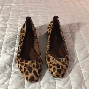Essex Lane  animal print ballet slippers